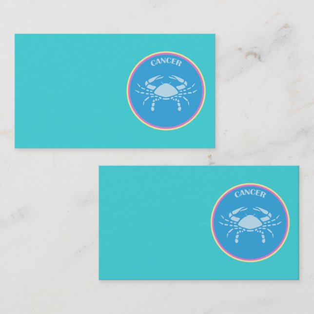 Krebskarte Visitenkarte (Vorne/Hinten)