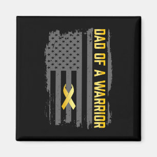 Krebskind USA-Flagge Vater eines Kindes im Krieg K Magnet