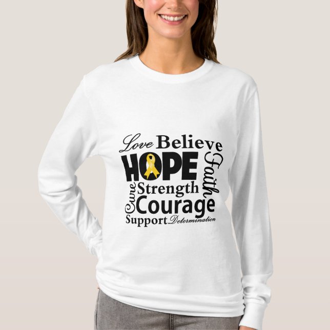Krebskollage im Kindesalter T-Shirt (Vorderseite)