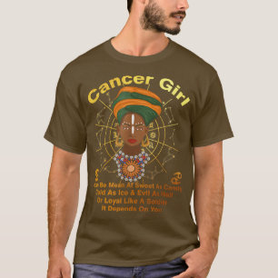 Krebskönigin süß wie Bonbons Geburtstag für schwar T-Shirt