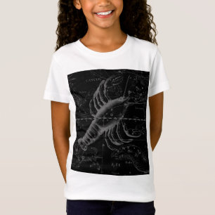 Krebskonstellation Karte Black Hevelius circa 1690 T-Shirt