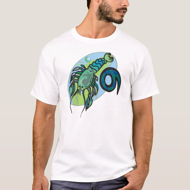 Krebskrebs im Stil der 70er Jahre mit Symbol T-Shirt (Vorderseite)