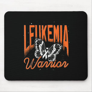 Krebskrieger Orange Ribbon Schmetterling Leukämie Mousepad