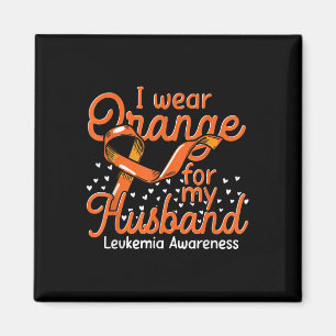 Krebskrieger Oranges Band Ehemann Leukämie-Bewusst Magnet