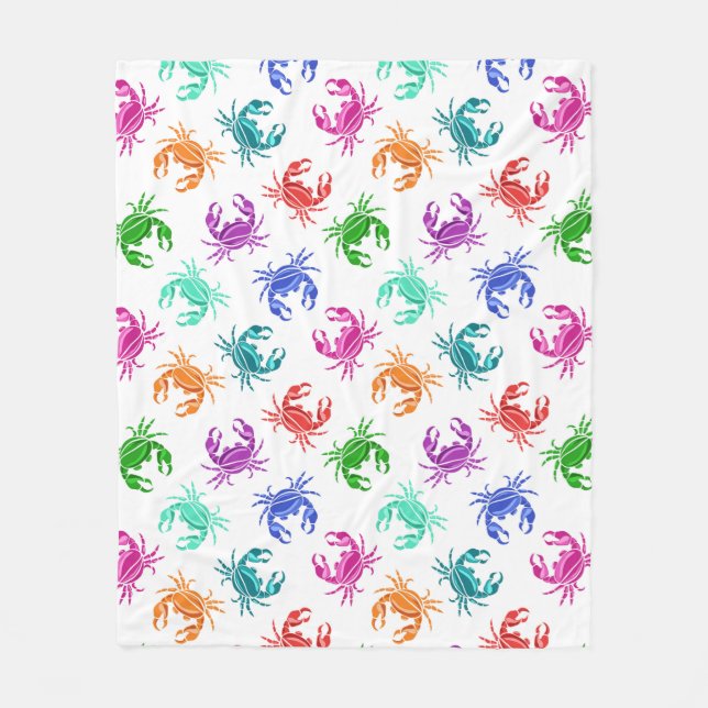 Krebsmuster Fleecedecke (Vorderseite)