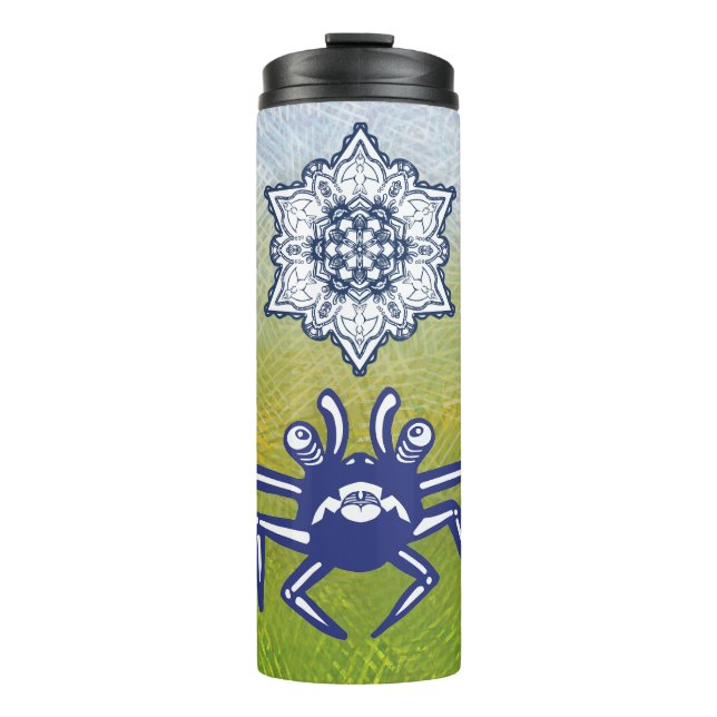 Krebsmuster Thermosbecher (Vorderseite)