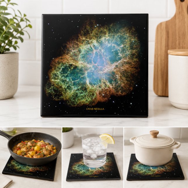 Krebsnebel Fliese (Crab Nebula Ceramic Tile)