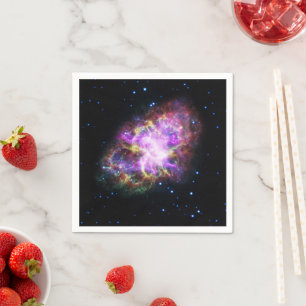 Krebsnebel-Supernovaüberrest Hubble-Komposit Serviette