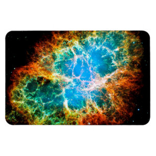 Krebsnebel-Supernovaüberrest Hubble-Weltraumfoto Magnet