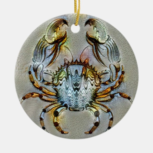 Krebsort Keramik Ornament (Vorne)