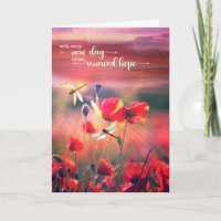 Krebspatient erneuert Hoffnung Poppies Dragonflies