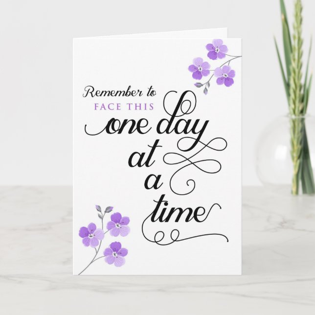 Krebspatient, konfrontiert diesen einen Tag nach d Karte (Vorderseite)