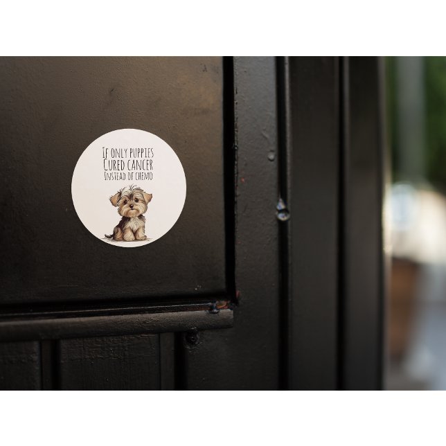 Krebspatient Runder Aufkleber (Von Creator hochgeladen)