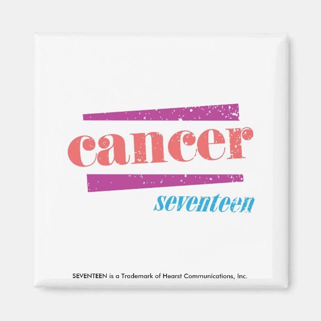 Krebsrosa Magnet (Vorne)