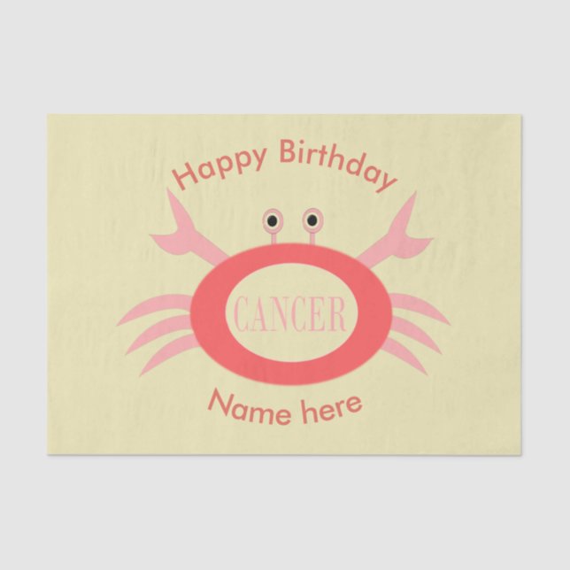 Krebssternenschildkrötengewebe Seidenpapier (Vorderseite)