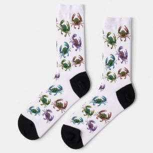 Krebstier Krebs Krebstierfisch Meer Socken