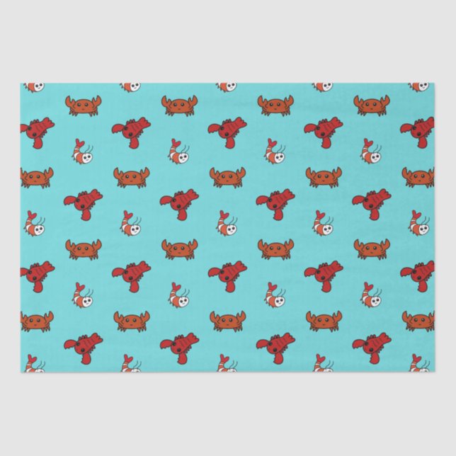 Krebstiere Seidenpapier (Vorderseite)