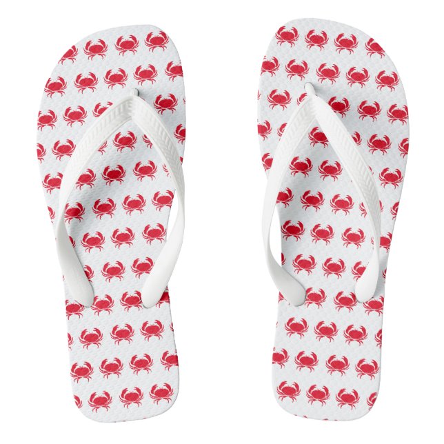 Krebstiermuster Flip Flops (Fußbett)