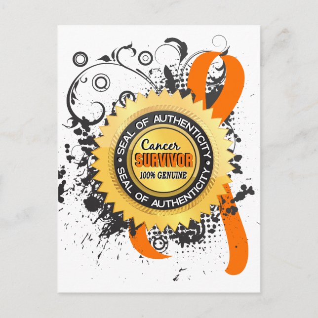 Krebsüberleben 23 Nierenkrebs Postkarte (Vorderseite)
