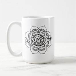 Krebsüberlebende Mandala Kaffeetasse