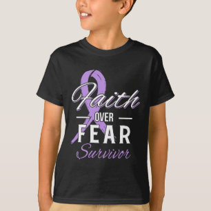 Krebsüberlebender Glaube über Angst Christliches G T-Shirt