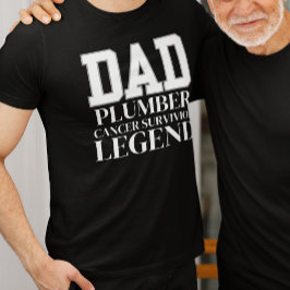 Krebsüberlebter Vater, Plumber-Vater-Geschenk, Übe T-Shirt