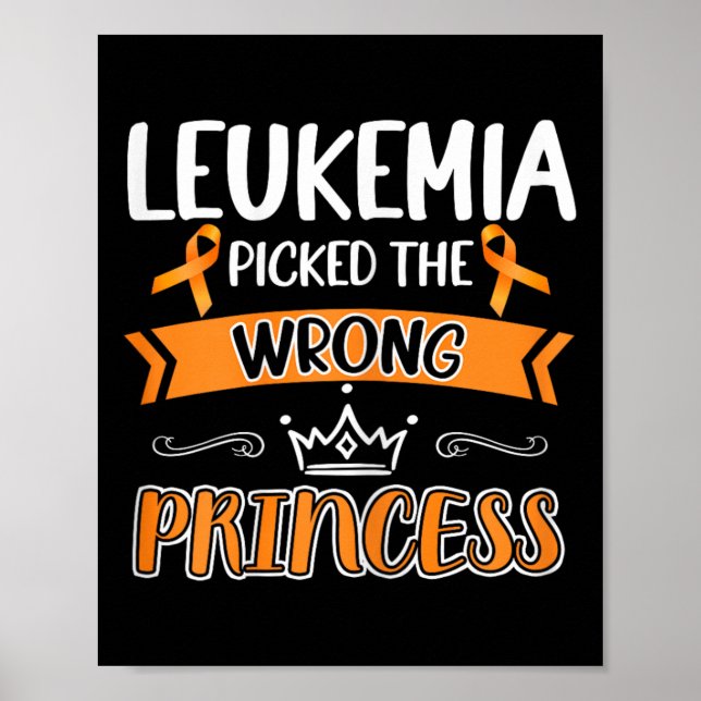 Krebsüberlebung Kriegermädchen kämpfen Leukämie Poster (Vorne)