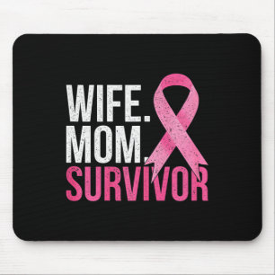 Krebsüberlebung Mama Ehefrau Geschenk Brustkrebs A Mousepad