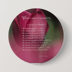 Krebsunterstützung, was Krebs nicht kann, Blume Button