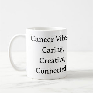 Krebsvorkommen Kümmerte kreativ vernetzte Zodiakie Kaffeetasse