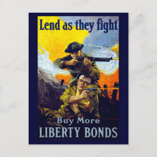 Kredite, während sie kämpfen ~ Kaufen Sie mehr Fre Postkarte