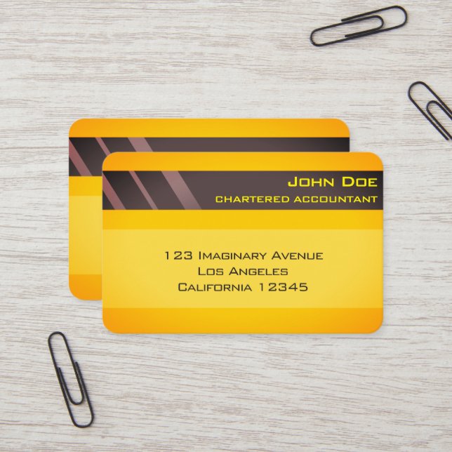 "Kreditkarte-Art-Visitenkarte No.3 " Visitenkarte (Vorderseite/Rückseite Beispiel)