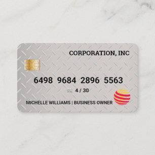 Kreditkarte   Diamantstahl Visitenkarte