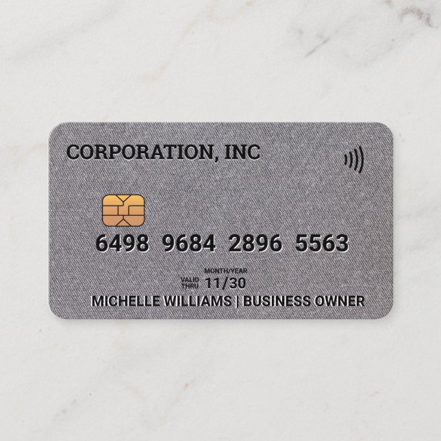 Kreditkarte | Hintergrund Visitenkarte (Vorderseite)