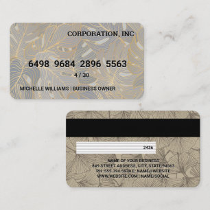 Kreditkarte Muster der Pflanze Natur Visitenkarte
