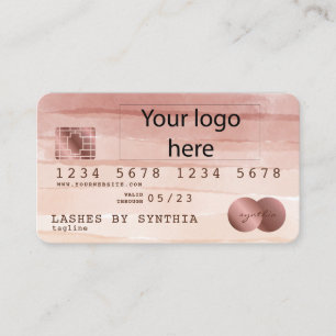 Kreditkarte Stilvoll hinzufügen Ihr Logo staubige  Visitenkarte