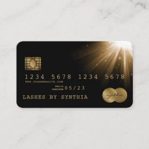 Kreditkarte Stilvoll Schwarzes Gold Visitenkarte