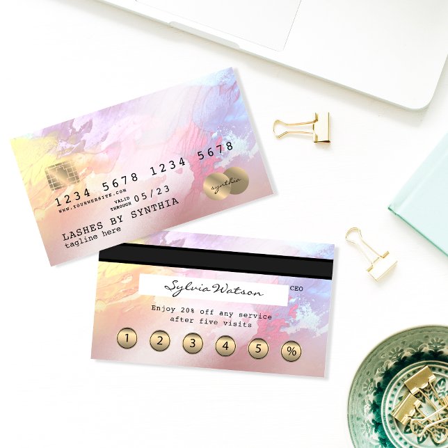 Kreditkarte Styling abstrakt Art Loyalty Card Visitenkarte (Von Creator hochgeladen)