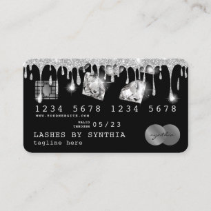 Kreditkarte Styling Gold Diamonds Visitenkarte