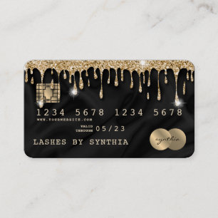 Kreditkarte Styling Gold Silk Visitenkarte