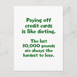 Kreditkarten… Postkarte