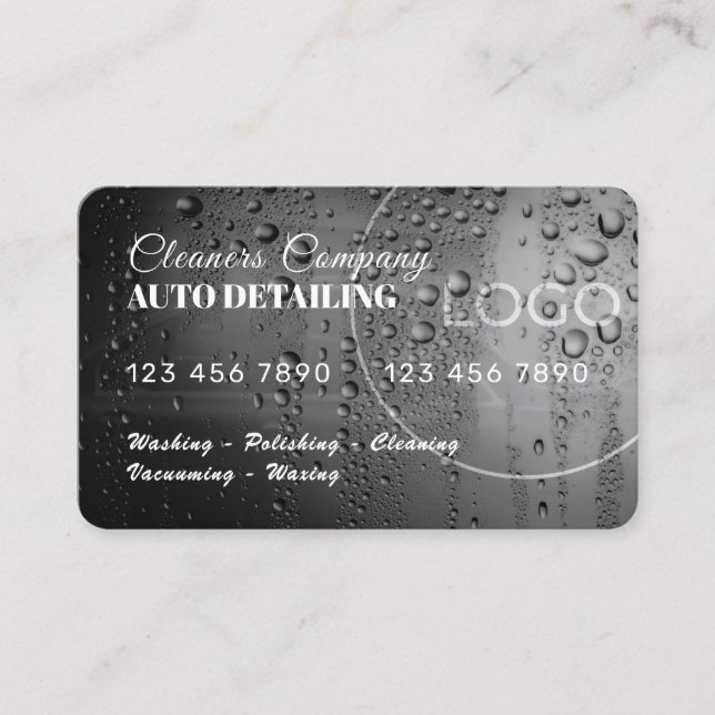 Kreditkartenabwasch  visitenkarte (Vorderseite)