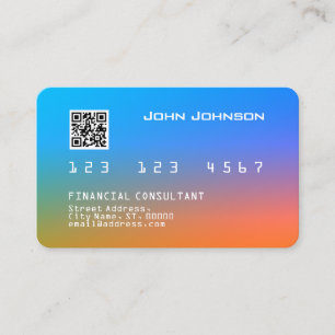 Kreditkartenansicht von Imitaten Visitenkarte