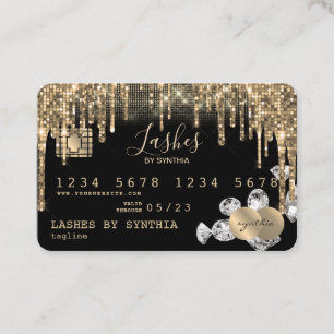 Kreditkartenstyling Gold Diamonds Visitenkarte