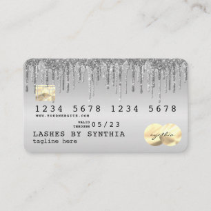 Kreditkartenstyling Silver Loyalty-Karte Visitenkarte