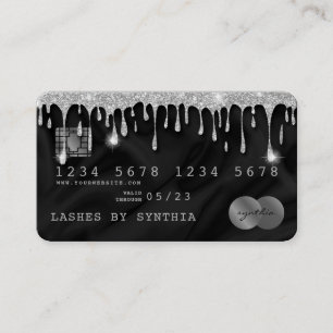 Kreditkartenstyling Silver Silk Visitenkarte