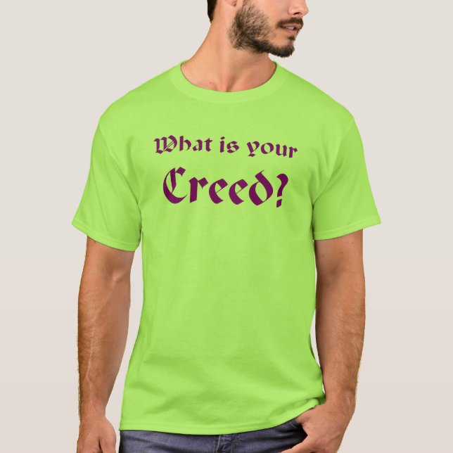 Kredo (lila) T-Shirt (Vorderseite)