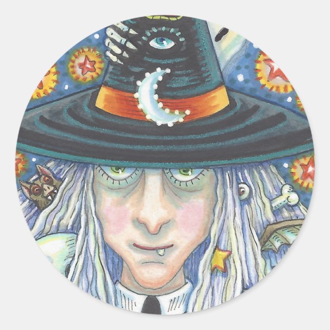 KREEPY WITCH, EVIL EYE, SKULL, VAMPIRE STICKER (Vorderseite)