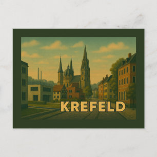 Krefeld Deutschland Stadt Kunst Postkarte