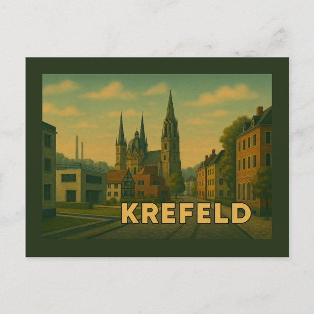 Krefeld - Stadtkunst Postkarte (Vorderseite)